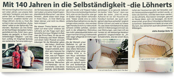 Die Löhnerts starten durch mit Flexo Handlauf