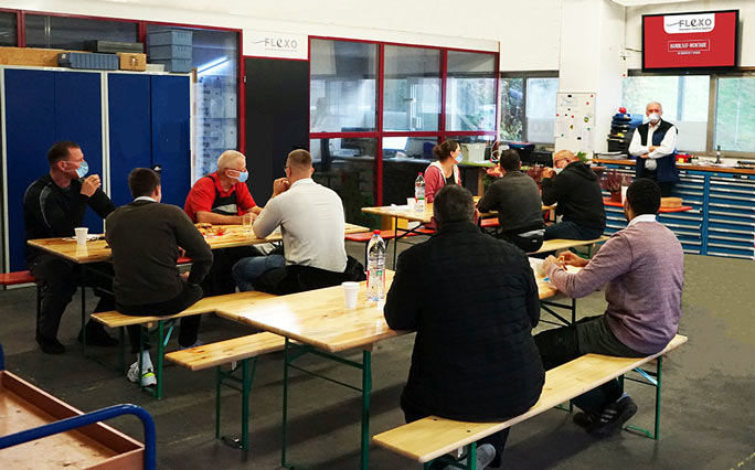 partner-Tagung persönlich im Zentral-Lager